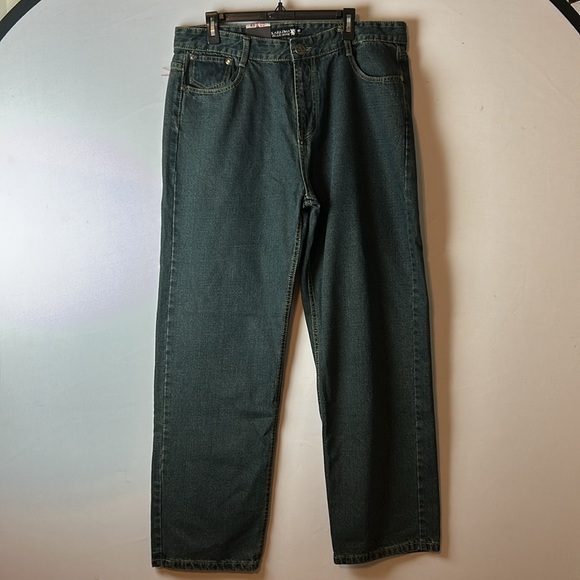 Karizma Collections  Men's Jeans Size 40/32 Vintage Blue Wash - Picture 1 of 16
